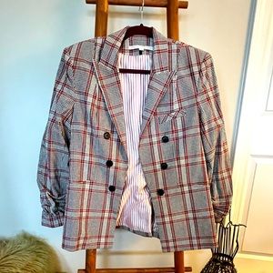 Veronica Beard Caldwell Plaid Dickey Jacket